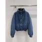 Chanel 샤넬 블루 데님 패딩 재킷 점퍼 자켓 의류