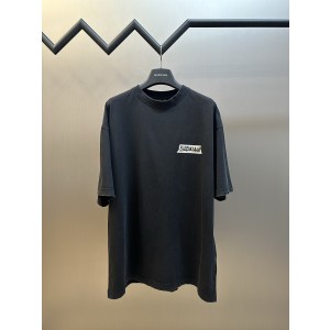 Balenciaga 발렌시아가 프린트 라운드넥 반팔 티셔츠 의류