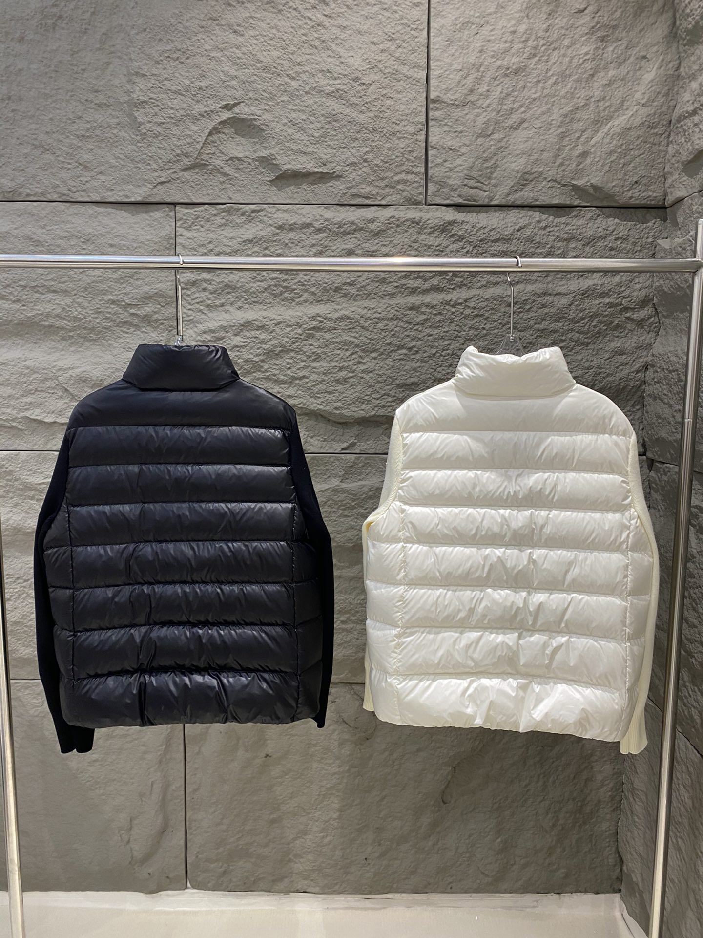 Moncler 몽클레어 몽클레르 여성 니트 패널 다운 점퍼 자켓 의류