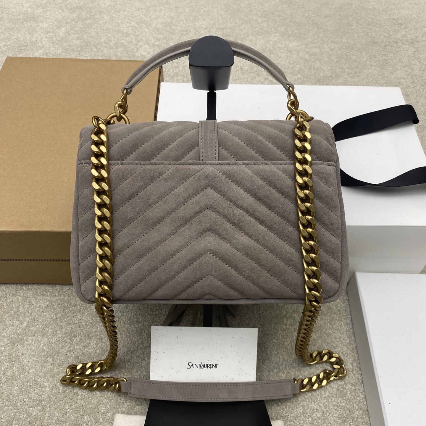 YSL 생로랑 클래식 스웨이드 메신저백 숄더백 가방