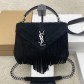 YSL 생로랑 클래식 스웨이드 메신저백 숄더백 가방