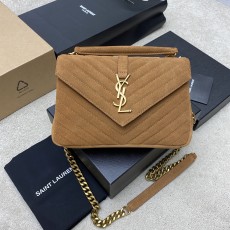 YSL 생로랑 클래식 스웨이드 메신저백 숄더백 가방