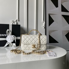 Chanel 25K AS5813 샤넬 스파클 핸들 플랩 백 숄더백 토트백 가방