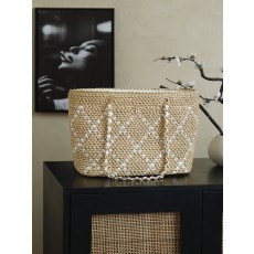 Chanel 26C 샤넬 수작업 위빙 쇼핑백 숄더백 가방 (라지)