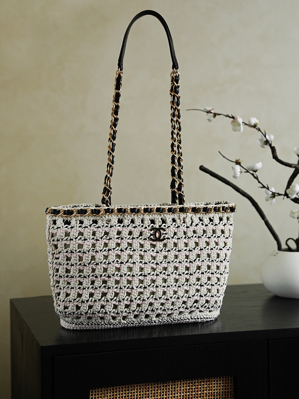 Chanel 샤넬 25C 얼리 스프링 핸드메이드 바스켓백 숄더백 가방