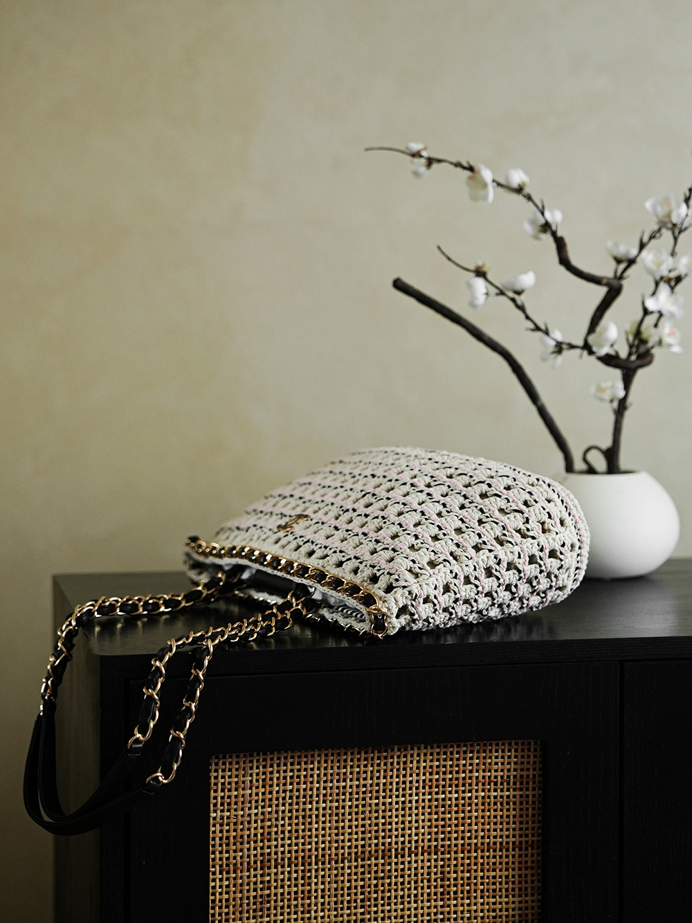 Chanel 샤넬 25C 얼리 스프링 핸드메이드 바스켓백 숄더백 가방