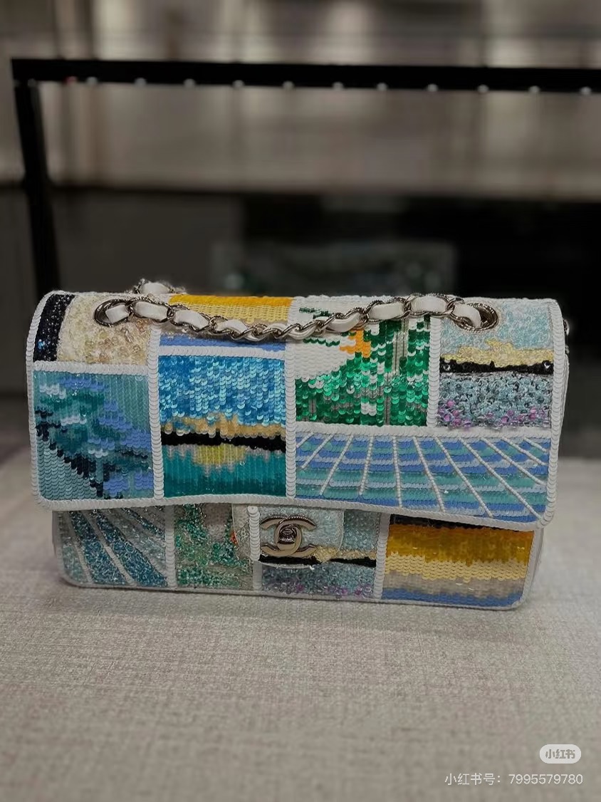 Chanel 샤넬 25C 리조트 컬렉션 시퀸(스팽글) CF 숄더백 크로스백 가방