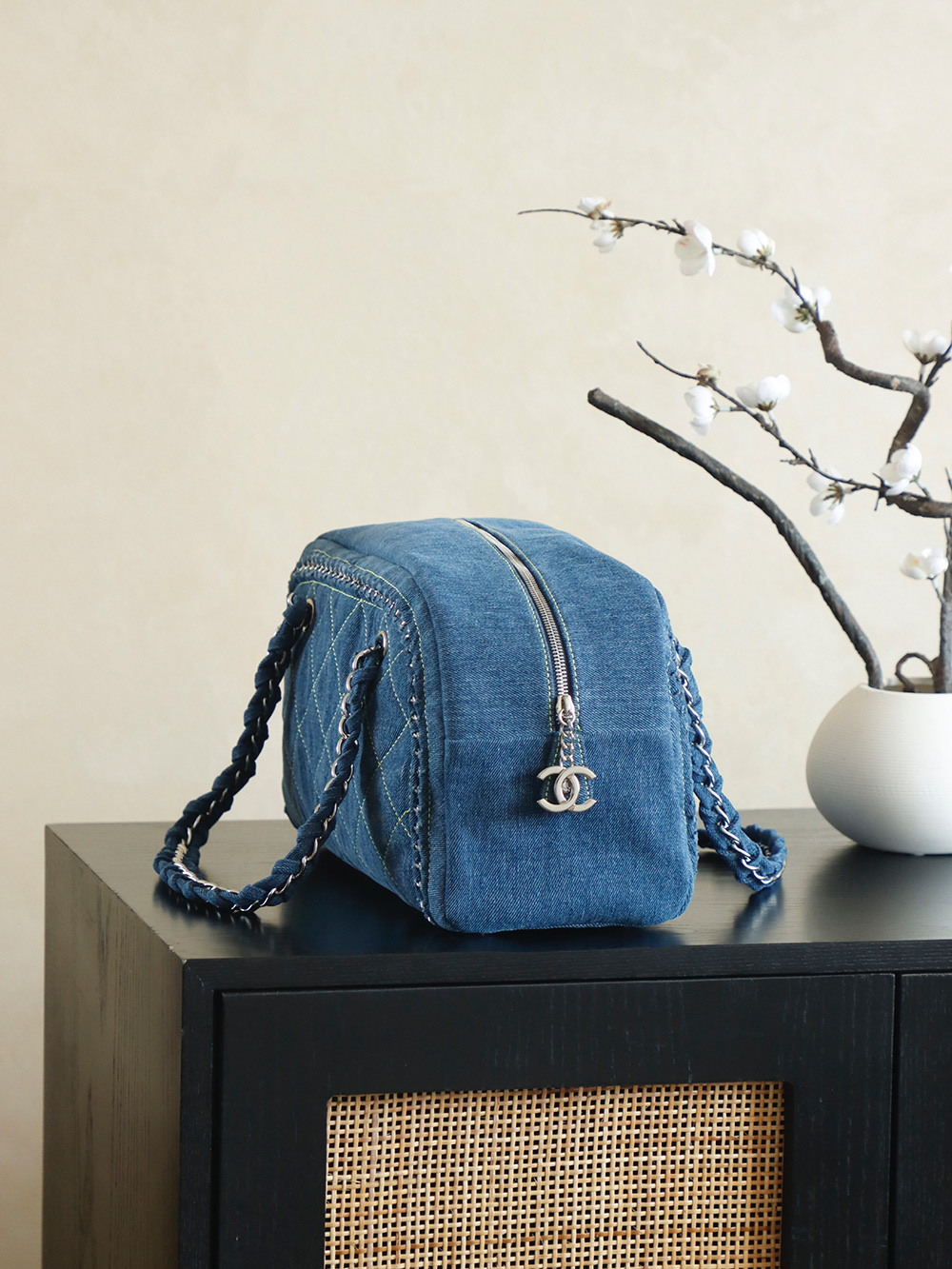 Chanel 샤넬 빈티지 데님 숄더백 토트백 가방