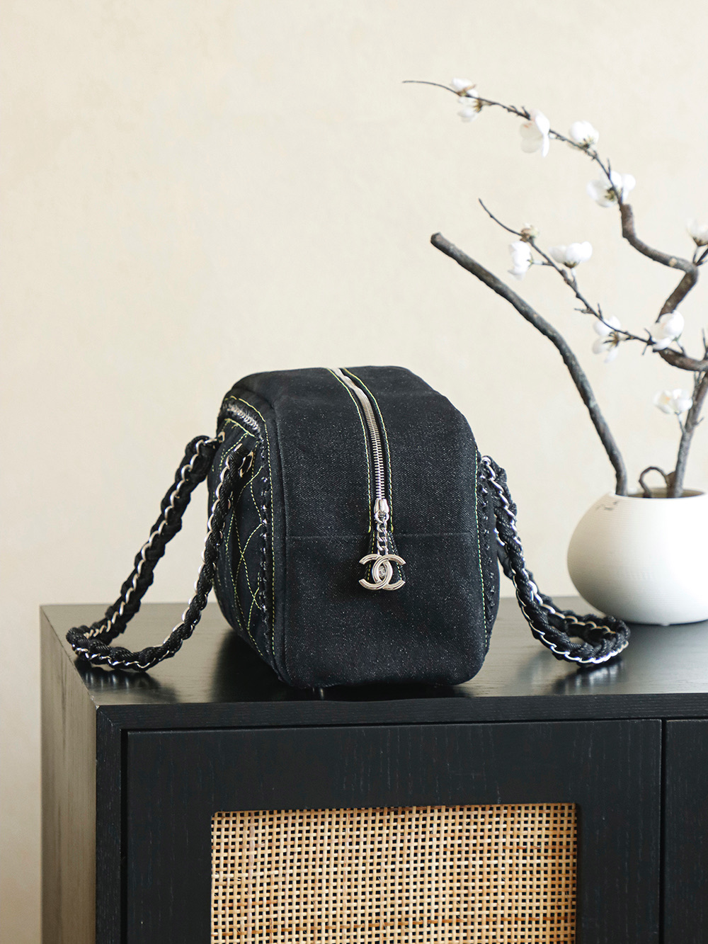 Chanel 샤넬 빈티지 데님 숄더백 토트백 가방