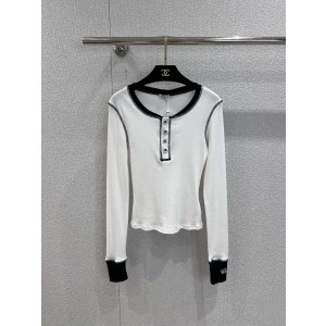 Chanel 25K 샤넬 빈티지 컬러 블록 롱슬리브 긴팔 니트 의류