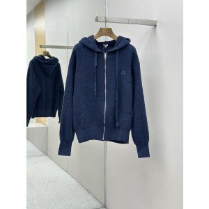 Loewe Anagram 로에베 자수 니트 후드 집업 재킷 자켓 의류