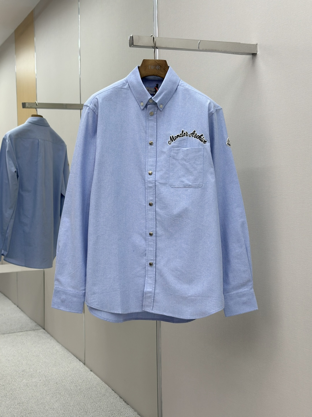 Moncler 몽클레어 몽클레르 자수 로고 옥스포드 셔츠 의류