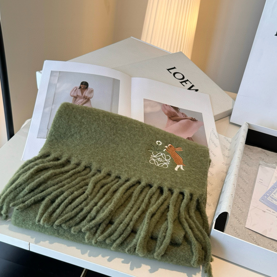 Loewe 로에베 마헤어 머플러 목도리 스카프