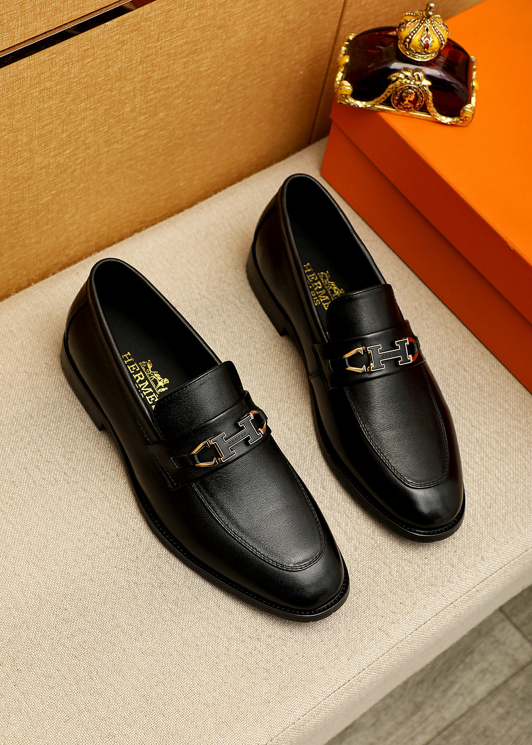 Hermes 에르메스 캐주얼 가죽 구두 신발