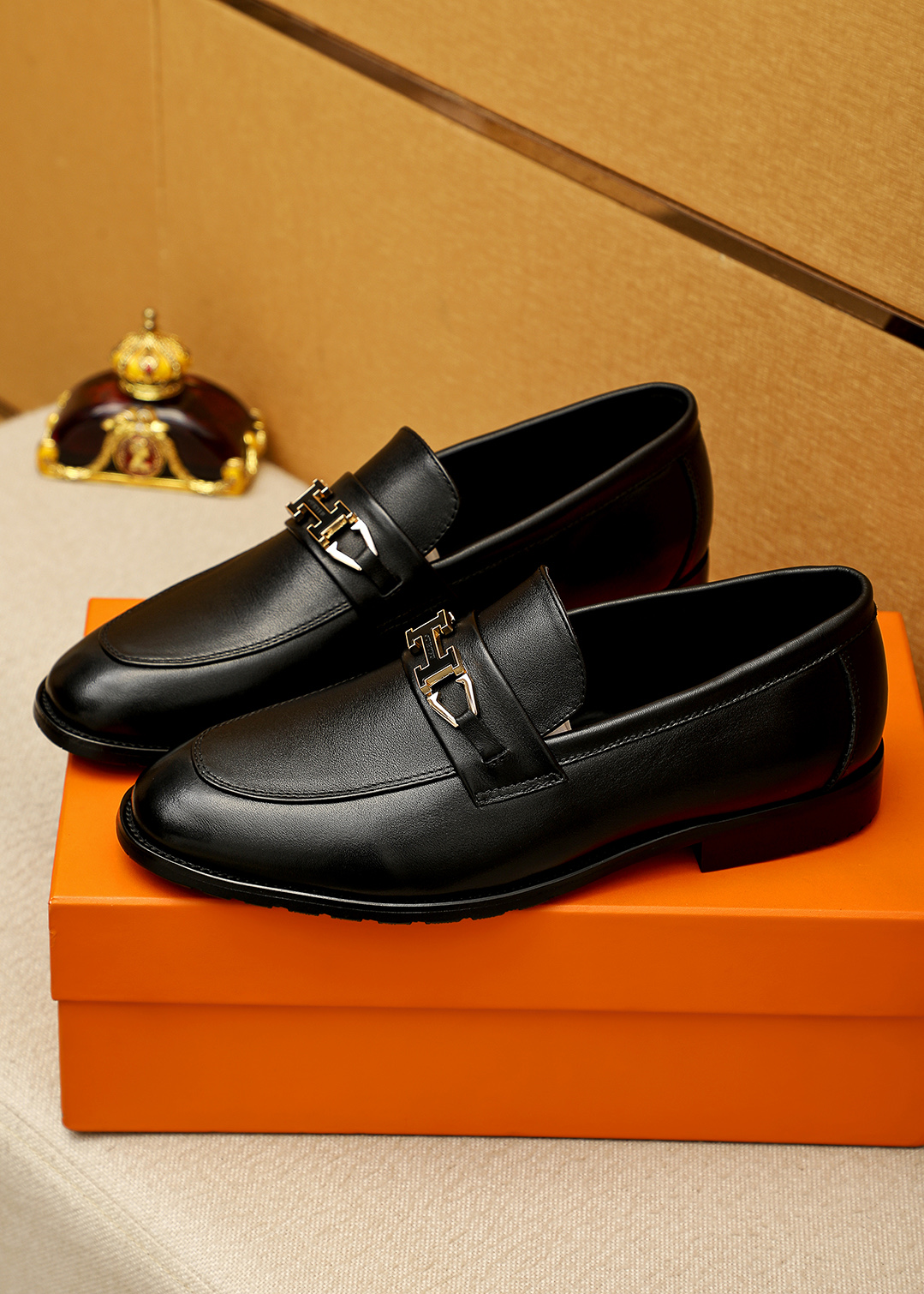 Hermes 에르메스 캐주얼 가죽 구두 신발