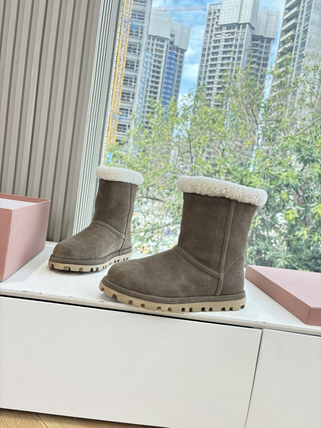 miumiu 미우미우 퍼 부츠 신발