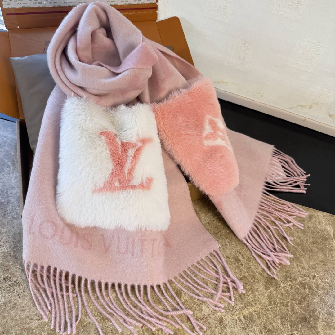 LV 루이비통 클래식 포켓 캐시미어 목도리 머플러/숄