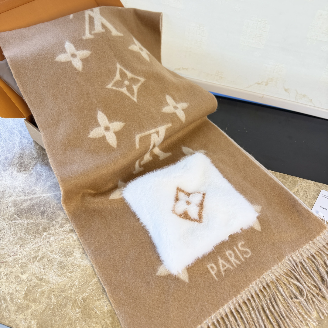 LV 루이비통 클래식 포켓 캐시미어 목도리 머플러/숄