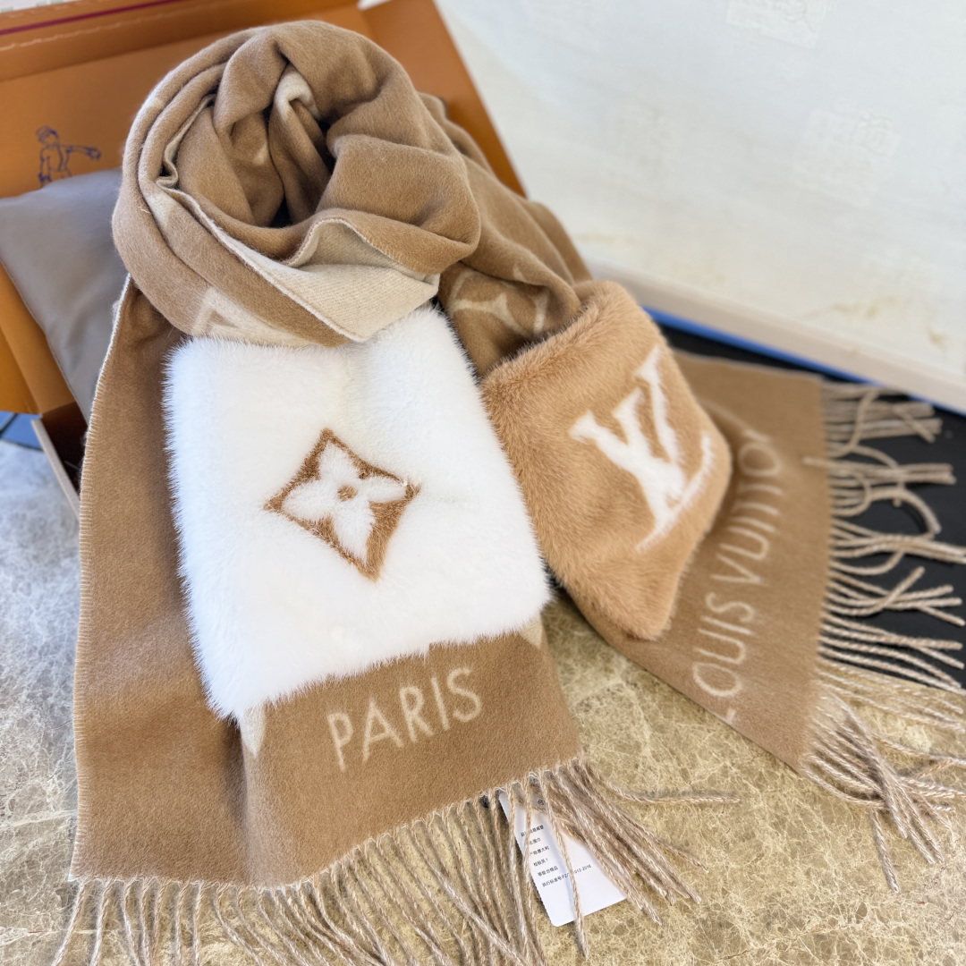 LV 루이비통 클래식 포켓 캐시미어 목도리 머플러/숄