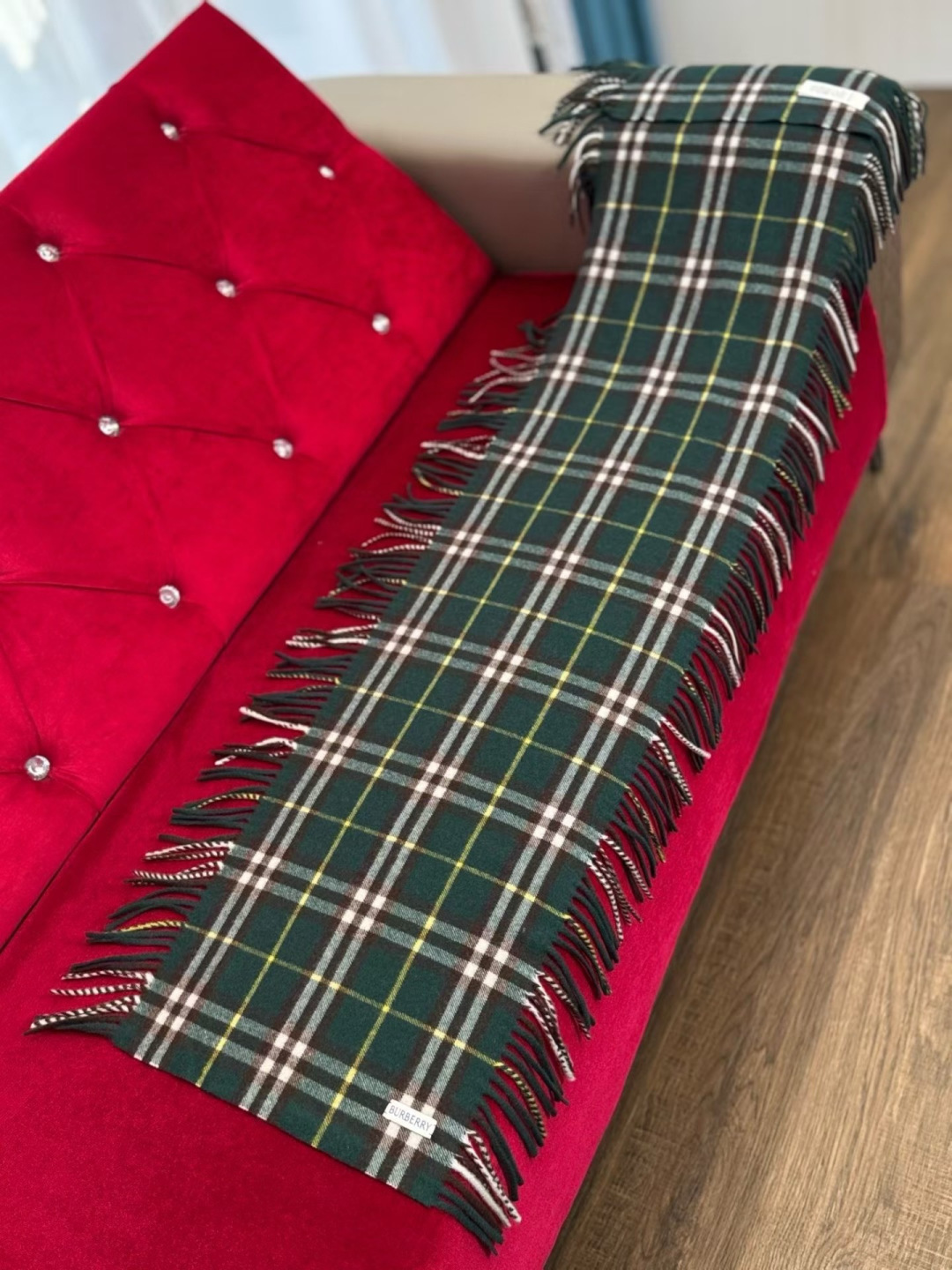 Burberry happy 버버리 해피 체크 캐시미어 머플러 목도리 스카프