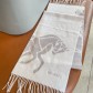 Hermes 에르메스 캐시미어 자카드 머플러 목도리 스카프
