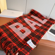 Balenciaga 발렌시아가 인기 클래식 로고 체크 머플러 목도리