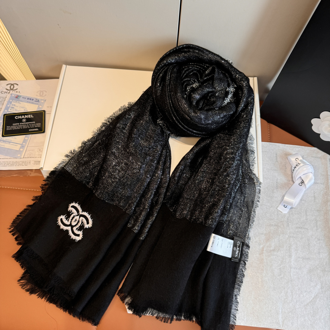 Chanel 샤넬 고급 캐시미어 머플러 목도리