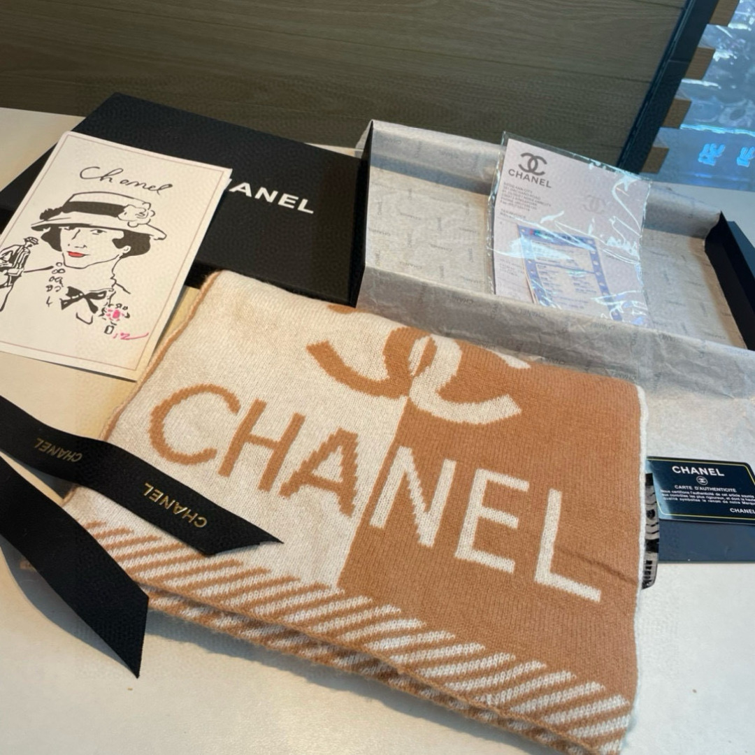 Chanel 샤넬 24B 니트 머플러 목도리