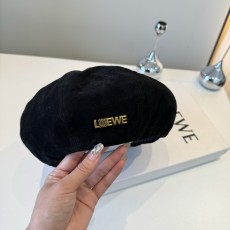 Loewe 로에베 코듀로이 베레모 모자