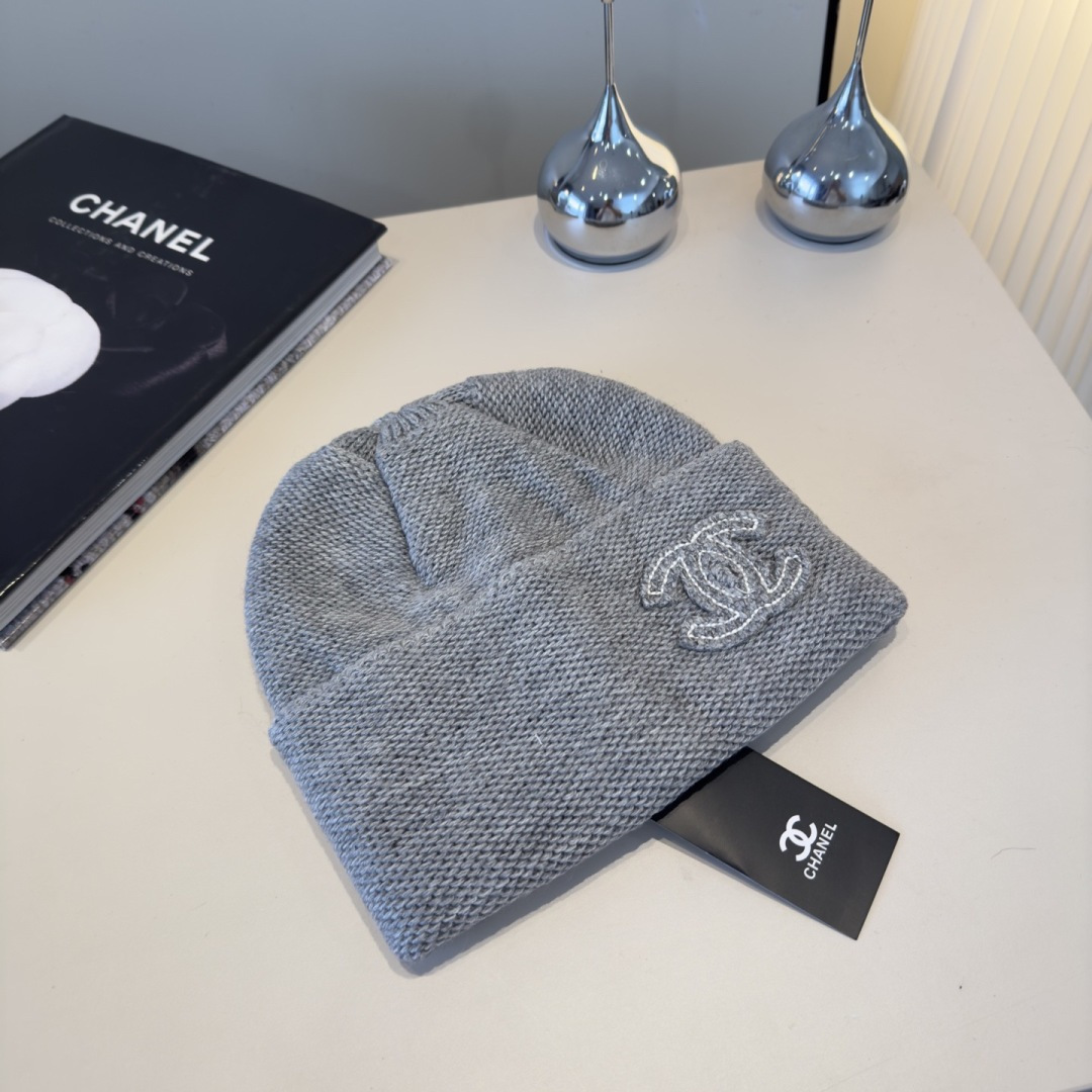 CHANEL 샤넬 니트 비니 모자