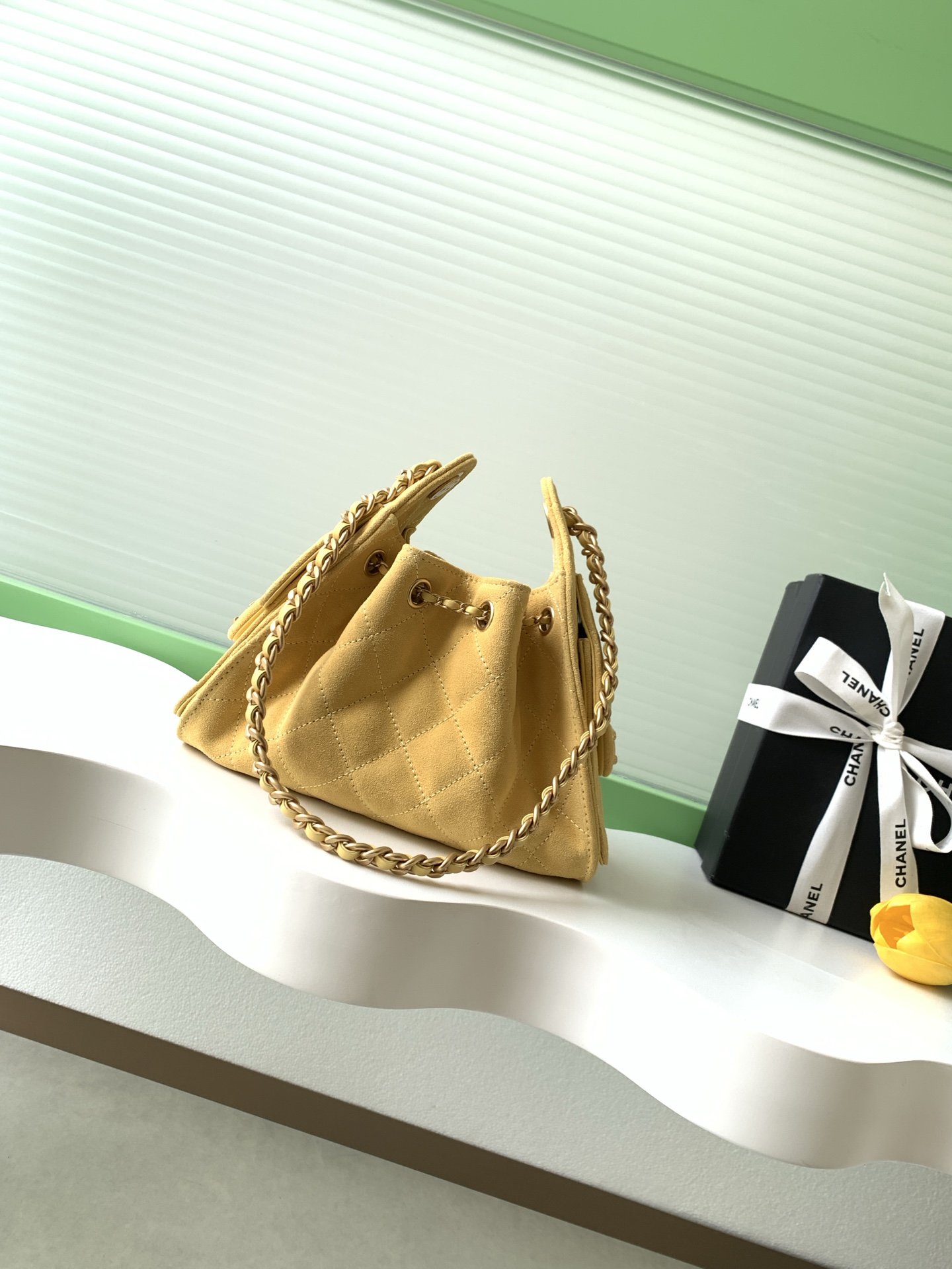 CHANEL 드로스트링 버킷 백 미니 (26C) 숄더백 가방