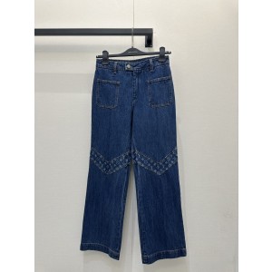 LV 루이비통 V-로고 패치워크 데님 팬츠  청바지 의류