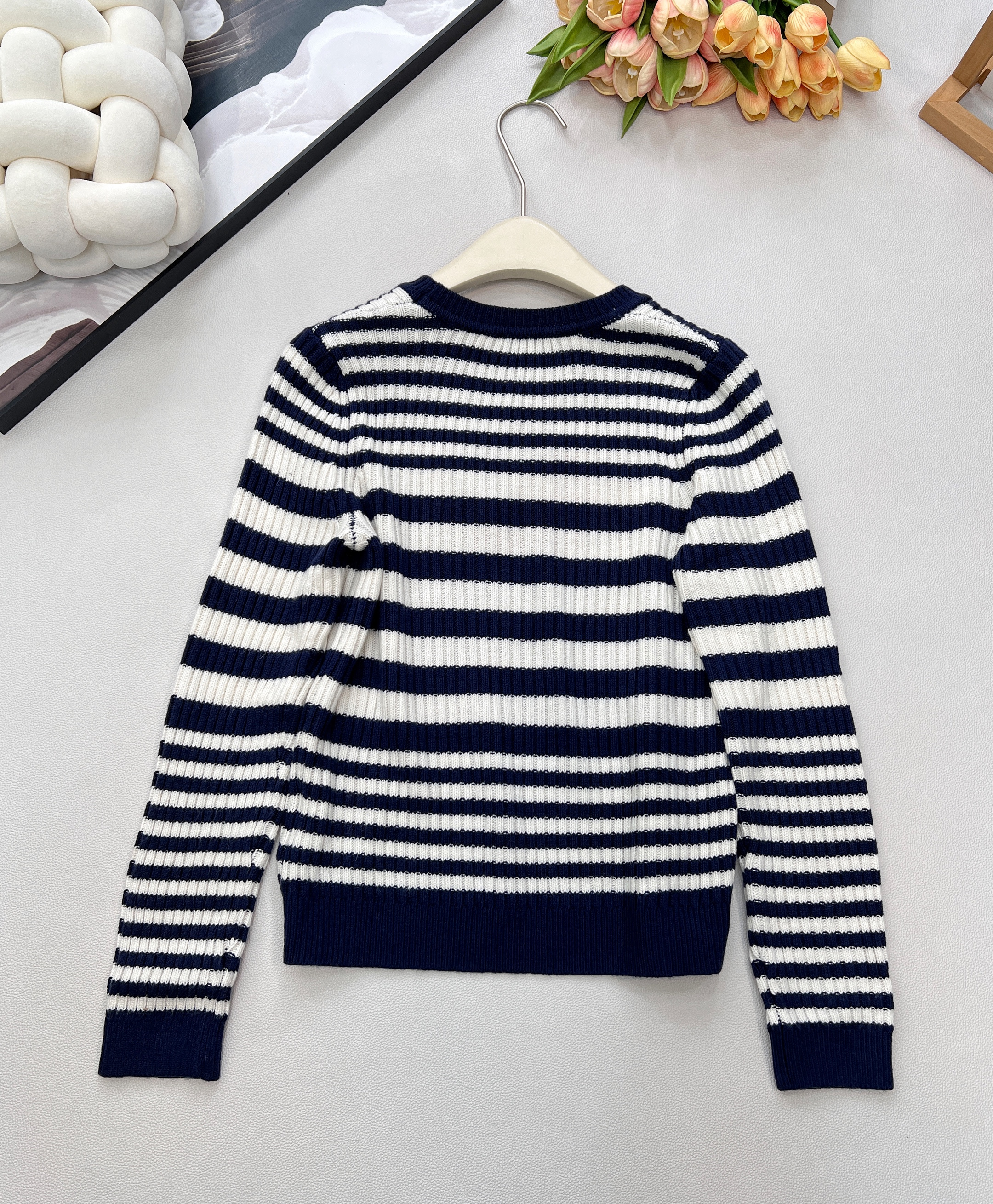 Prada 프라다 골지 알파벳 자카드 긴팔 니트 의류