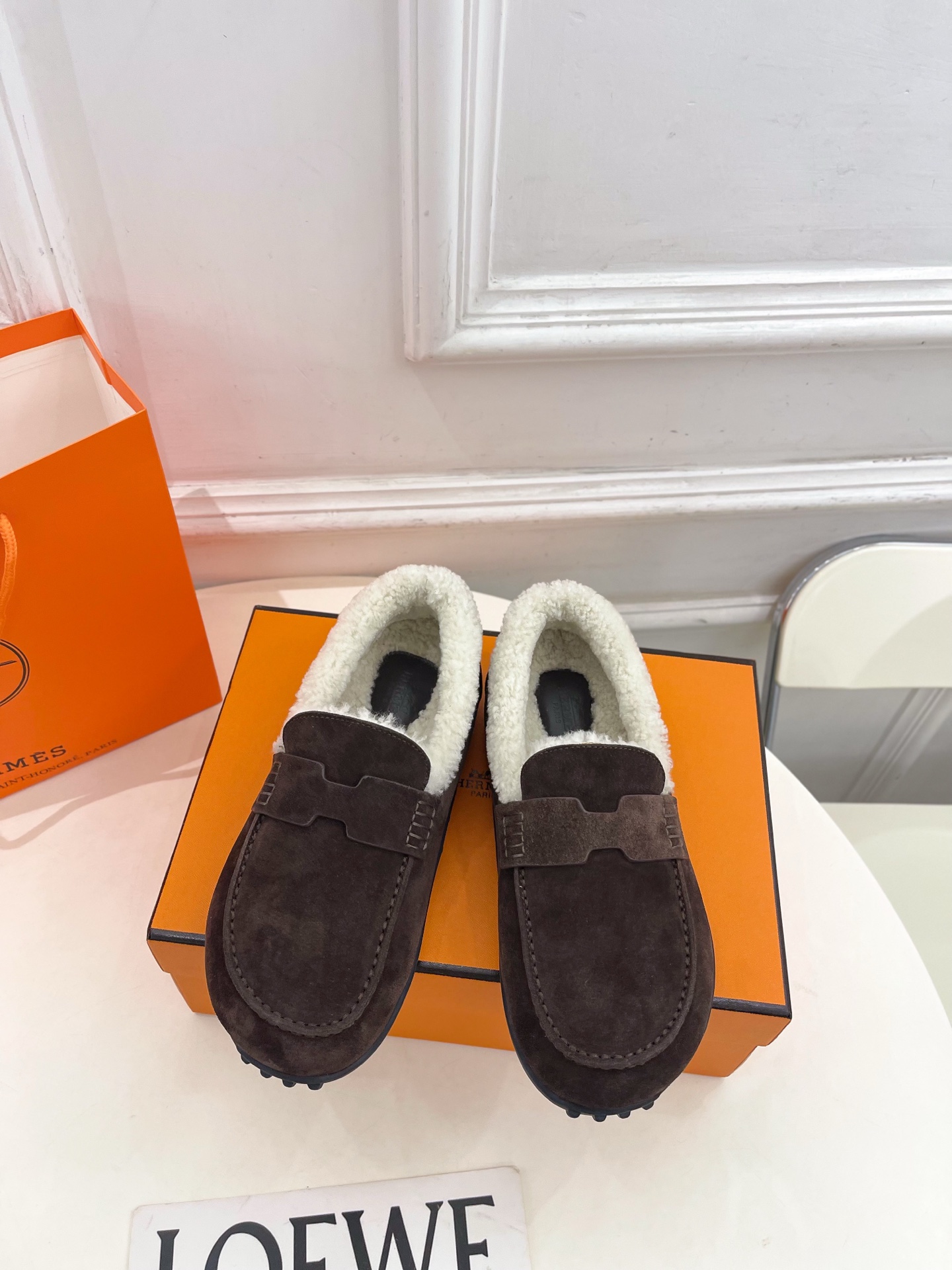 Hermes 에르메스 울 로퍼 신발