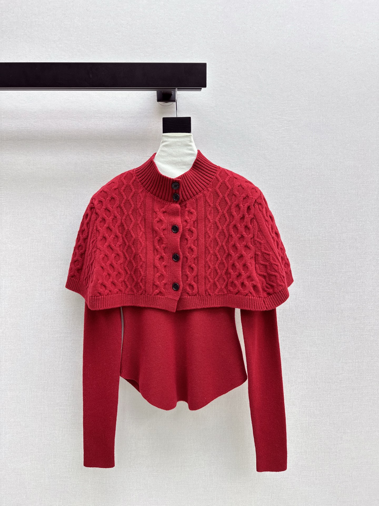 Chanel 샤넬 라운드넥 니트 + 케이프 투피스 세트 의류