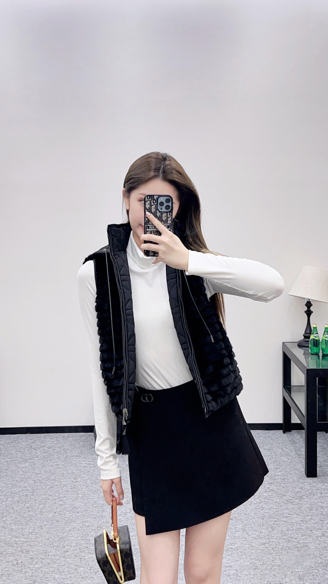 DIOR CD 디올 양면 착용 후드 지퍼 베스트 조끼 의류