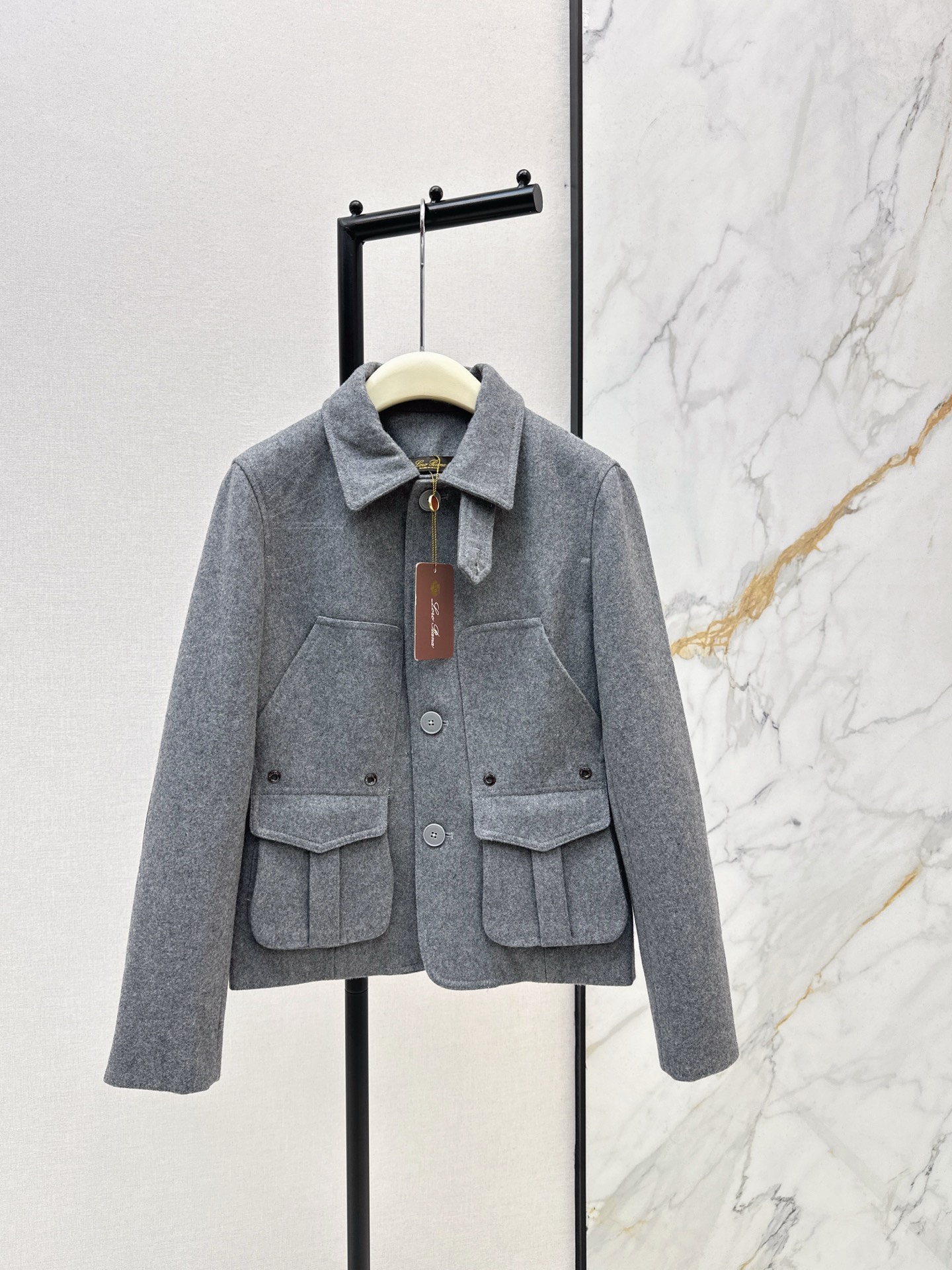 Loro Piana 로로 피아나 울 트위드 블레이저 자켓 재킷 의류