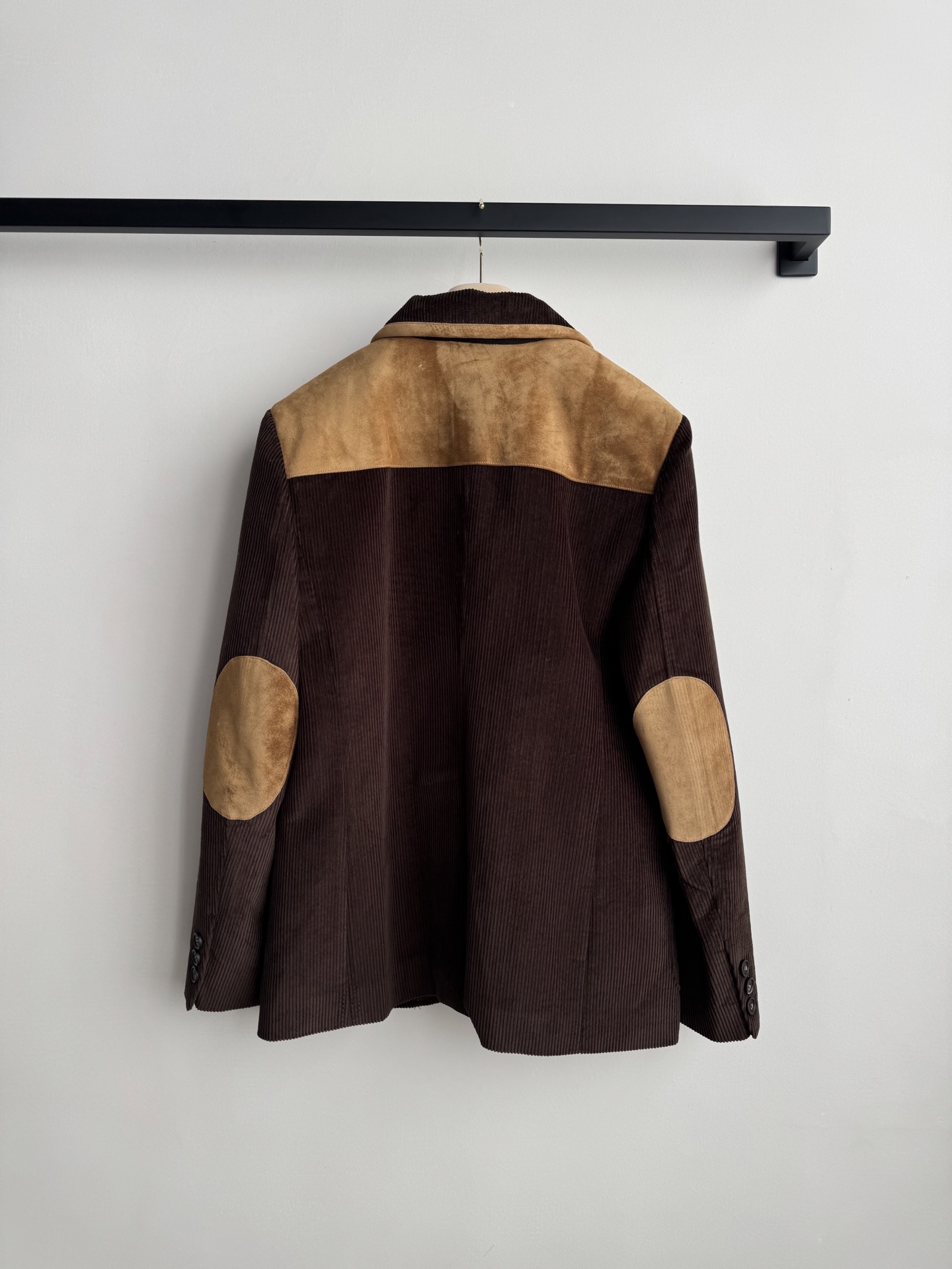 miumiu 미우미우 코듀로이 & 스웨이드 패치워크 블레이저 자켓 재킷 의류