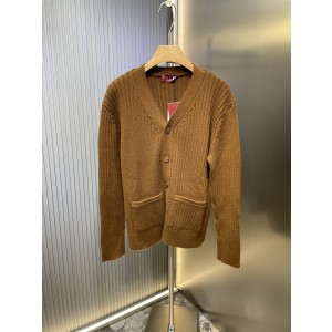 GUCCI 구찌 울/캐시미어 골지 니트 가디건 의류