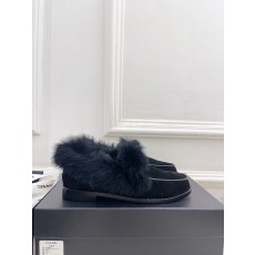 Chanel 샤넬 더블 C 롱헤어 빈티지 로퍼 신발