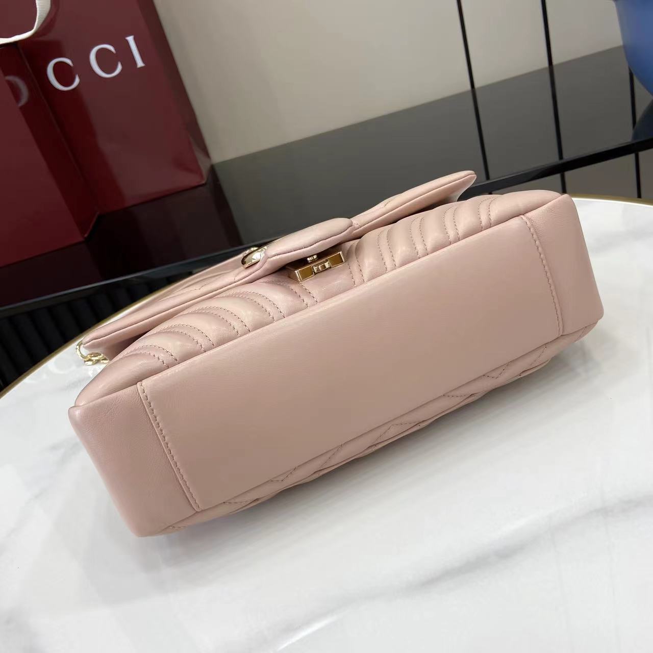 GUCCI 구찌 체인 핸드백 숄더백 가방 라지