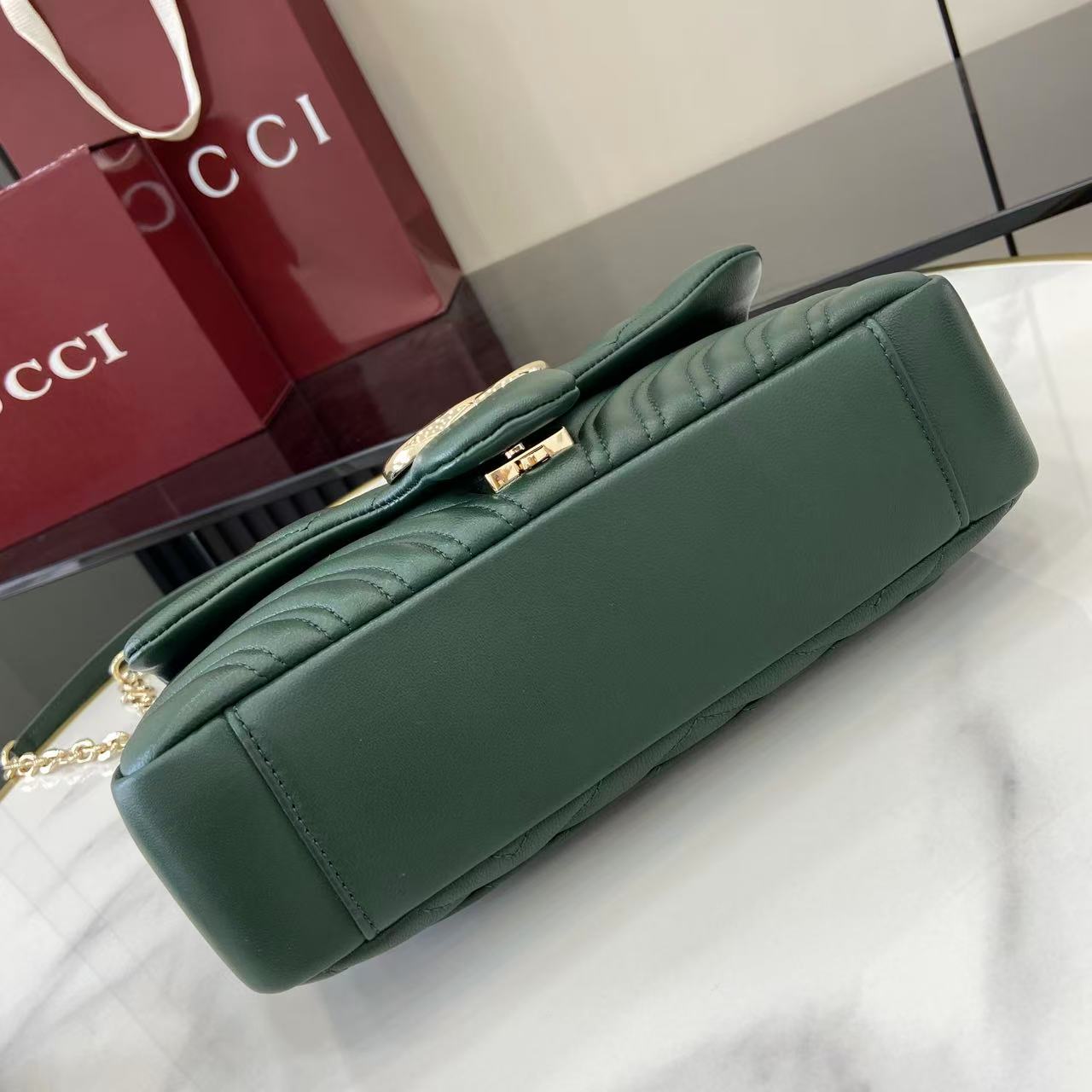 GUCCI 구찌 체인 핸드백 숄더백 가방 라지