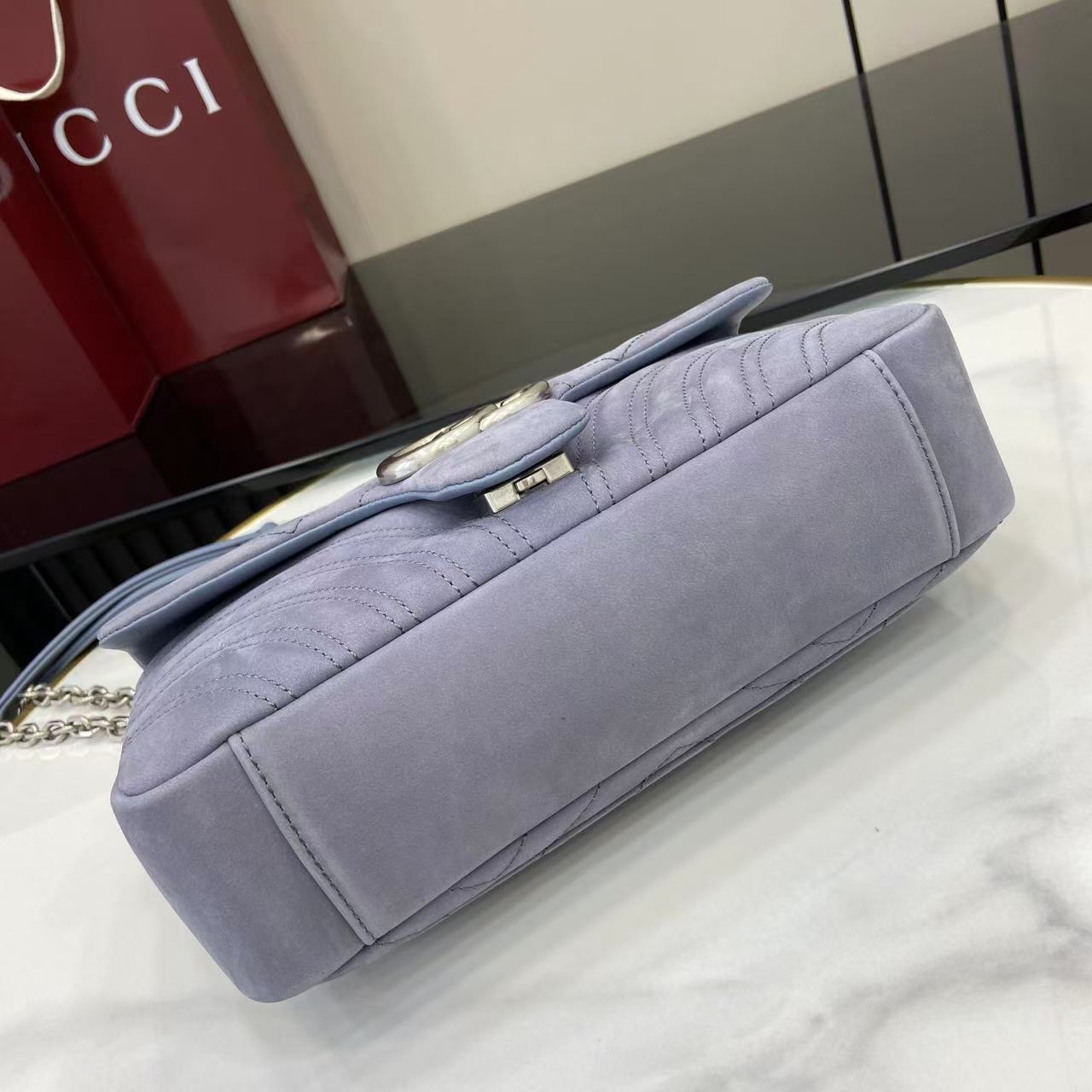 GUCCI 구찌 체인 핸드백 숄더백 가방 라지