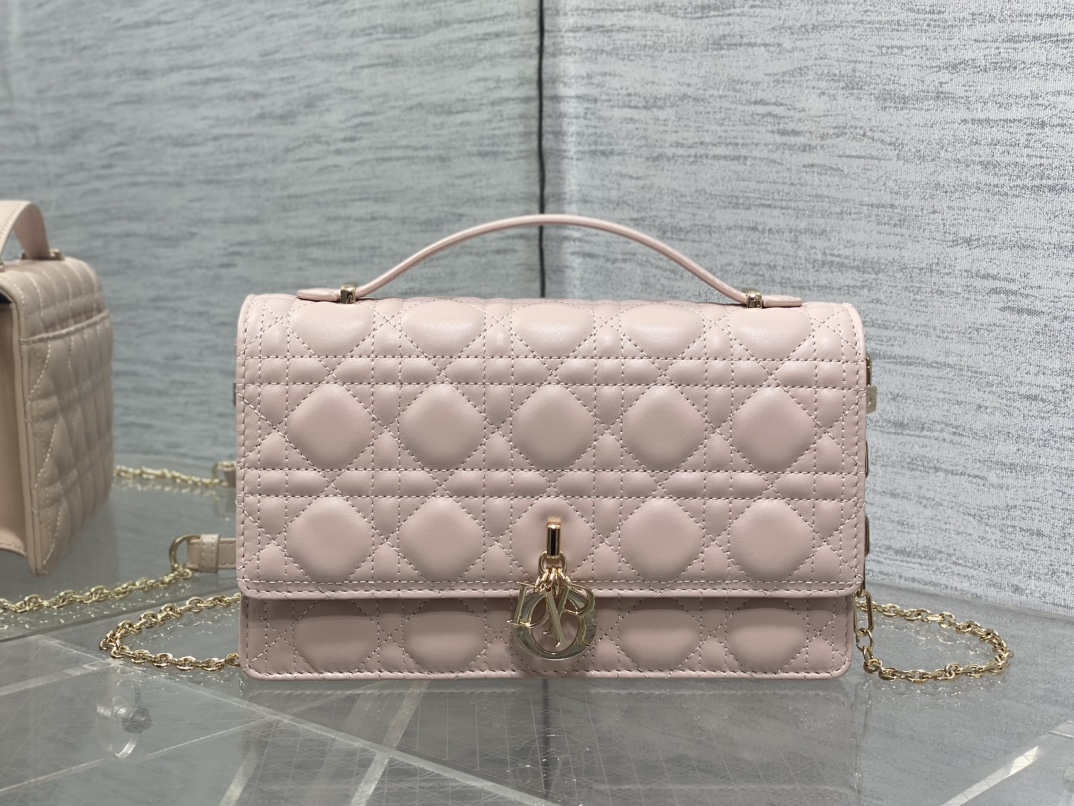 Dior CD 디올 중형 미디움 진주 체인 클러치백 가방