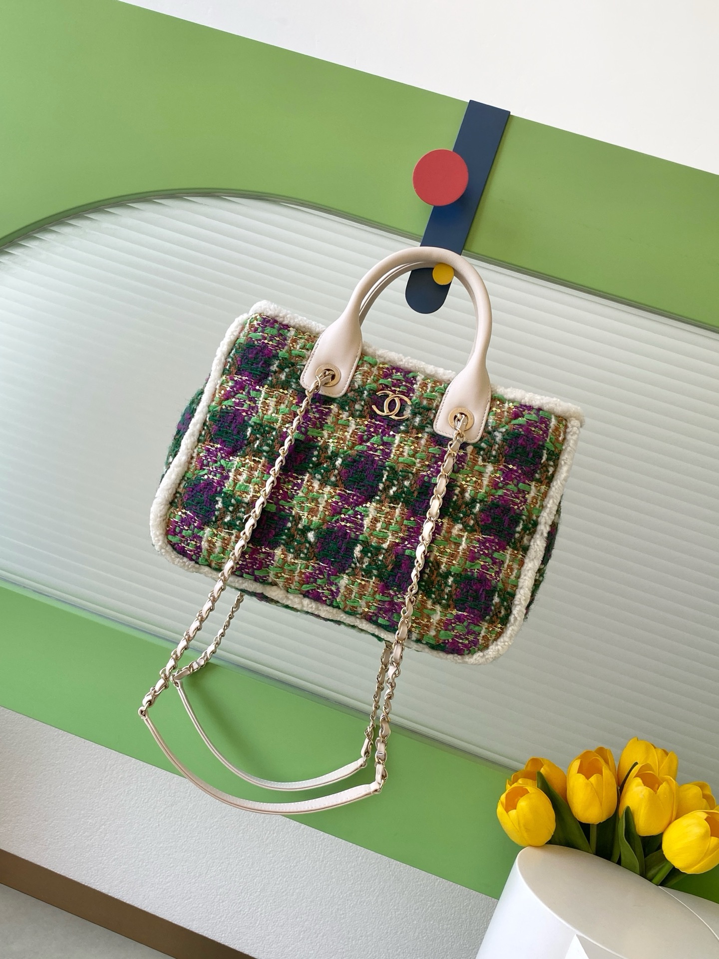 Chanel 샤넬 25N 트위드 토트백 숄더백 가방 스몰