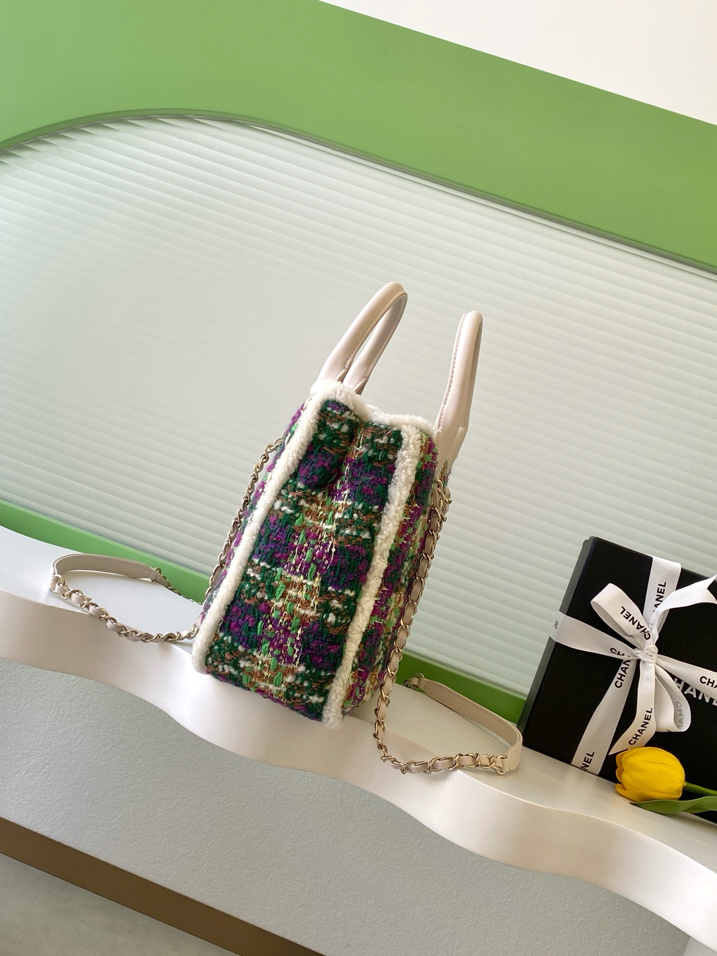 Chanel 샤넬 25N 트위드 토트백 숄더백 가방 스몰