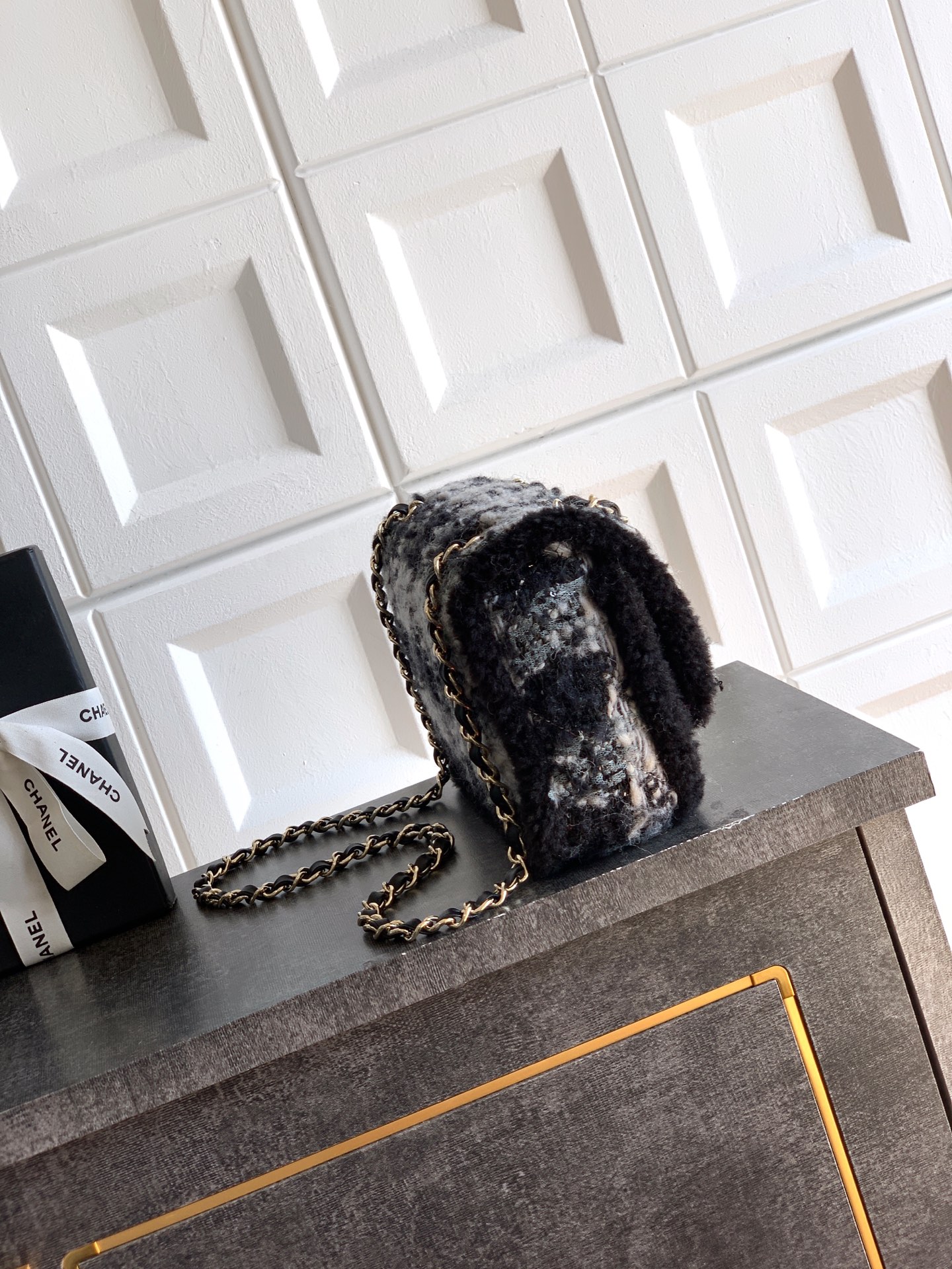 Chanel CF Large 26cm  – 샤넬 블랙 & 화이트 숄더백 가방