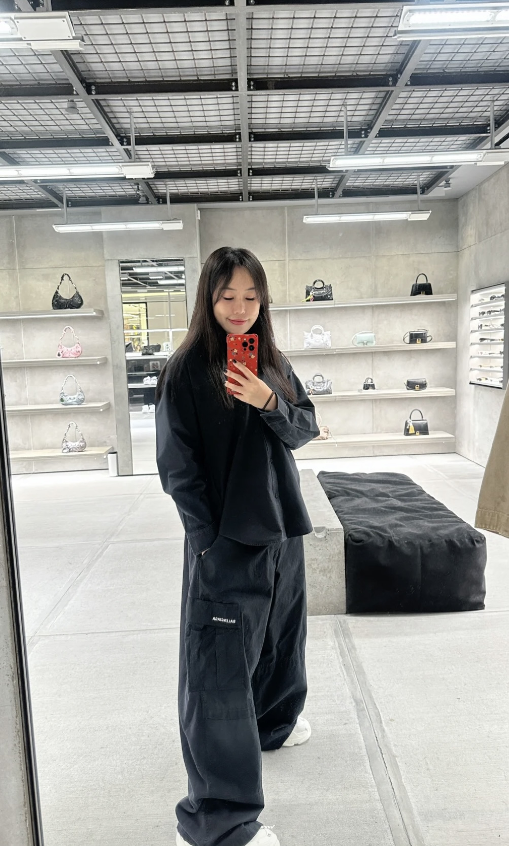 Balenciaga 발렌시아가 전후 배색 공용 카고 팬츠 바지 의류