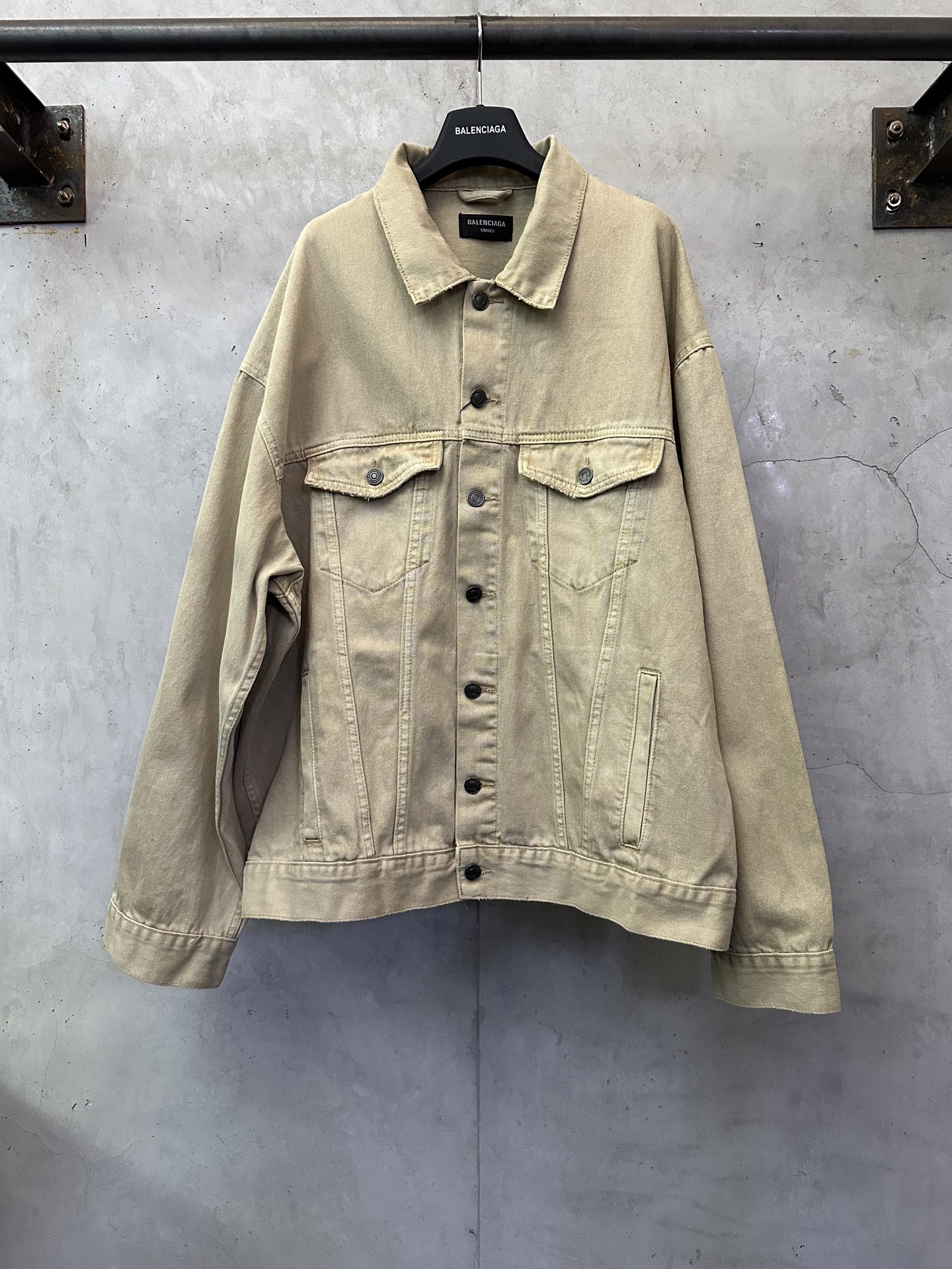 Balenciaga 발렌시아가 로고 자수 데님 자켓 재킷 의류