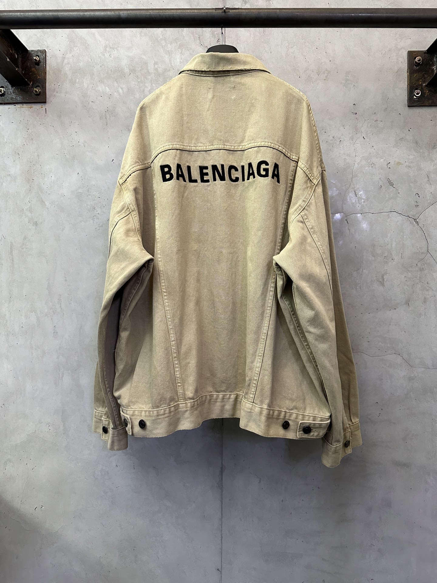 Balenciaga 발렌시아가 로고 자수 데님 자켓 재킷 의류